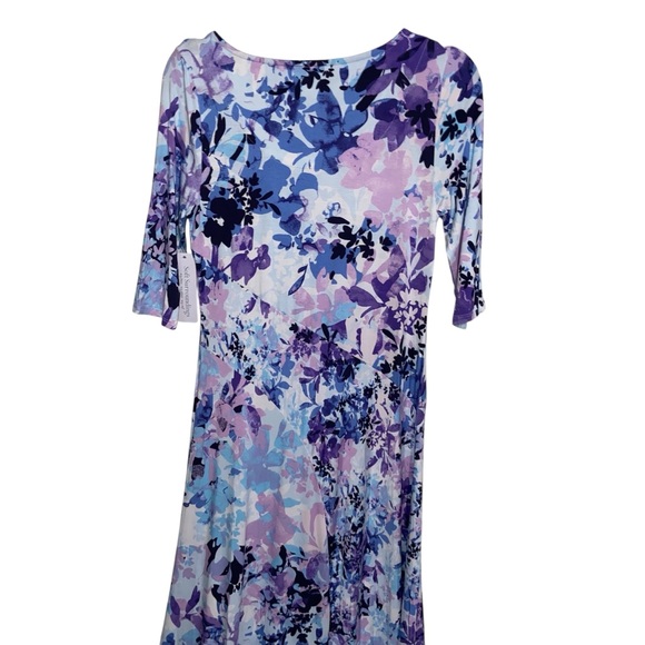 Soft Surroundings Dress Womens XS Vivienne Garden Blue Maxi Feminine Boho NWT - Picture 6 of 14